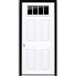 Fiberglass door 4-Lite