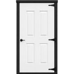 Fiberglass door raised